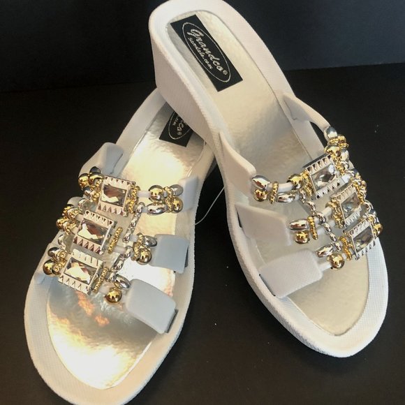 Grandco Sandals ~ Celeste ~ White Sole - Slide - Picture 1 of 3